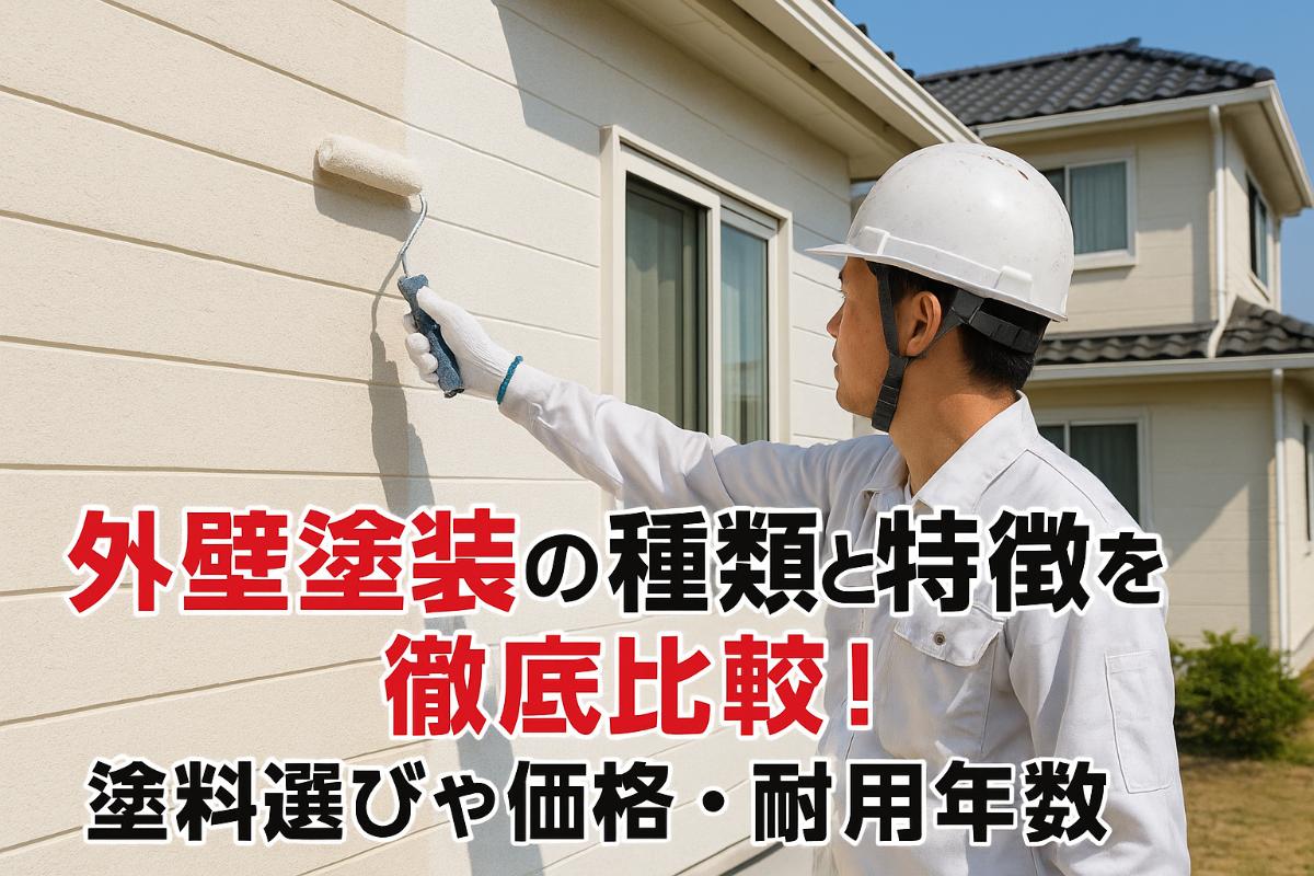 外壁塗装の種類と特徴を徹底比較!塗料選びや価格・耐用年数のポイント解説