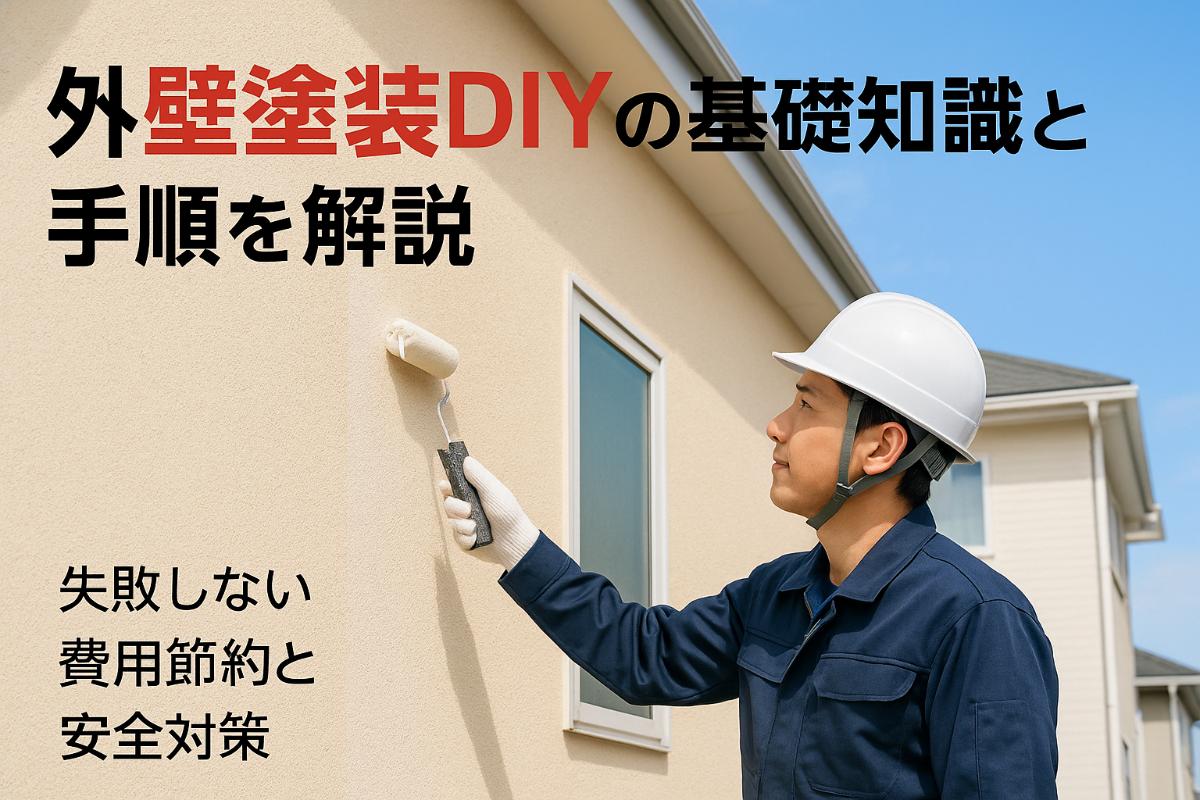 外壁塗装diyの基礎知識と手順を解説|失敗しない費用節約と安全対策