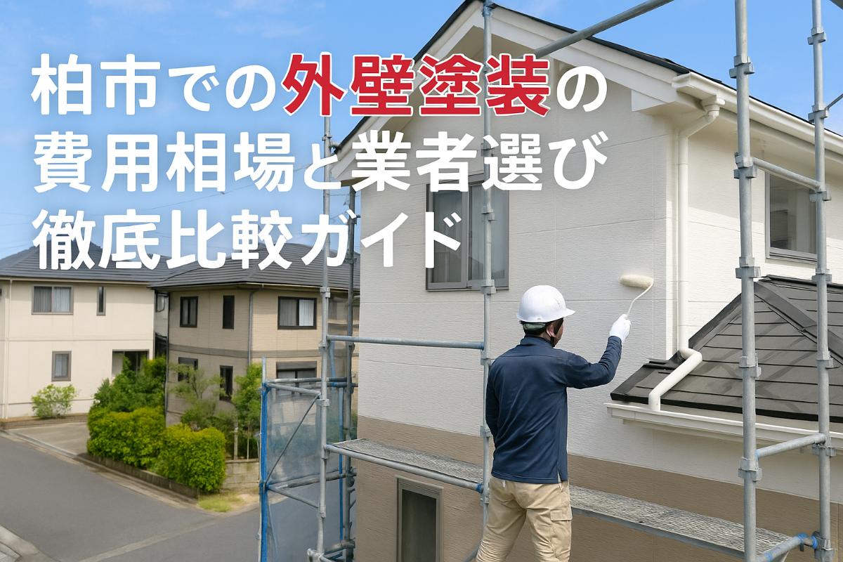 柏市での外壁塗装の費用相場と業者選び徹底比較ガイド