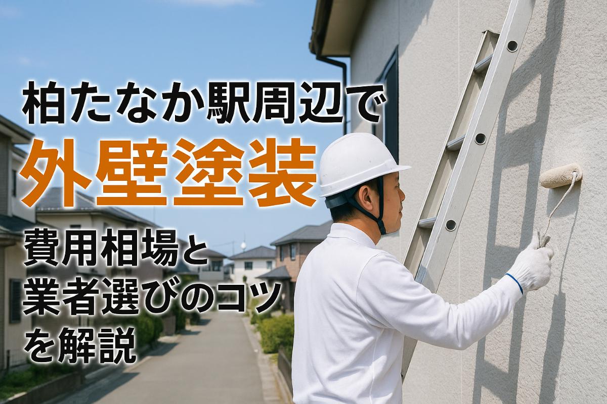 柏たなか駅周辺で外壁塗装の費用相場と業者選びのコツを事例と共に解説