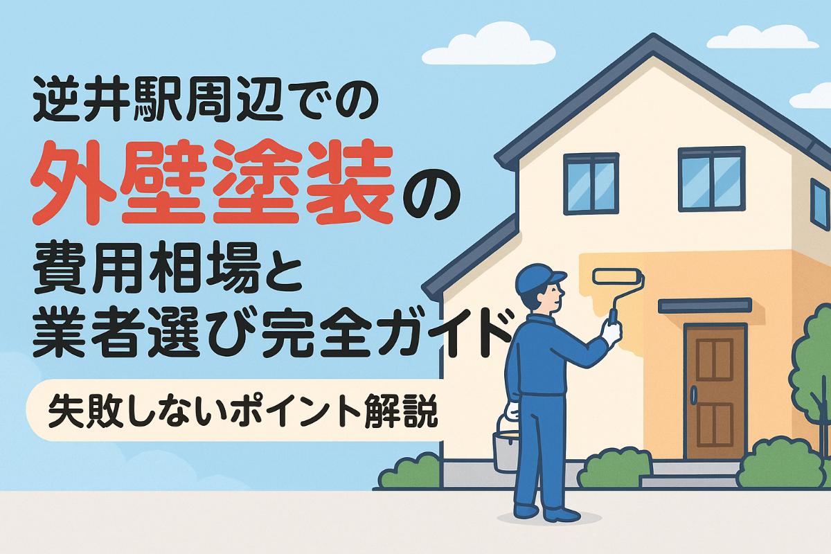 逆井駅周辺での外壁塗装の費用相場と業者選び完全ガイド!失敗しないポイント解説